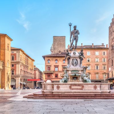 Piazza,Del,Nettuno,Square,In,Bologna,,Emilia-romagna,,Italy